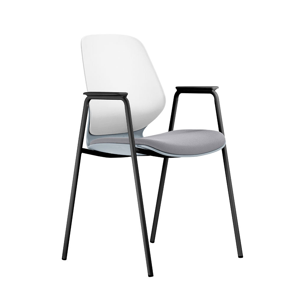 Kaleido - Black Steel 4-Leg, With Arms