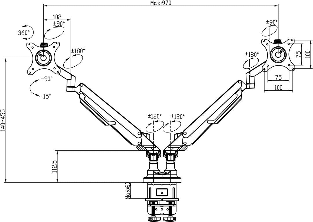 Scimitar Single &amp; Double Monitor Arm