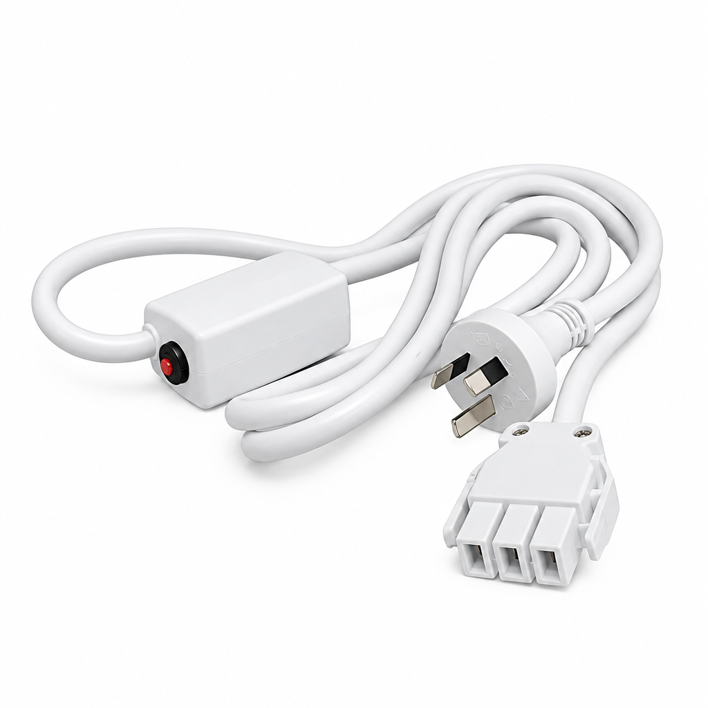 2400mm 3 pin plug starter lead &amp; softwiring connector