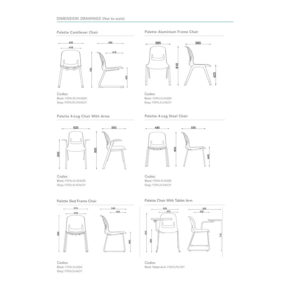 Palette Chair Range