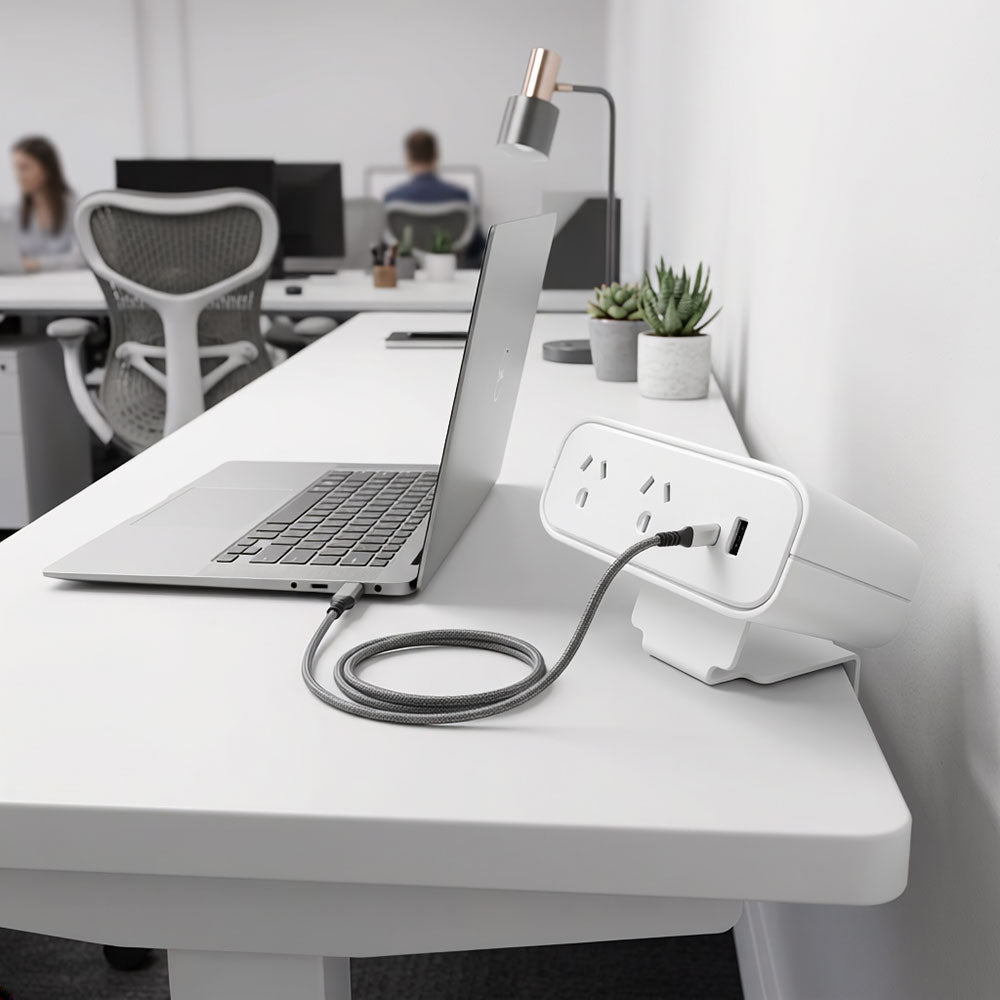 Desktop Power Board 2GP USB A &amp; C with soft wiring connector