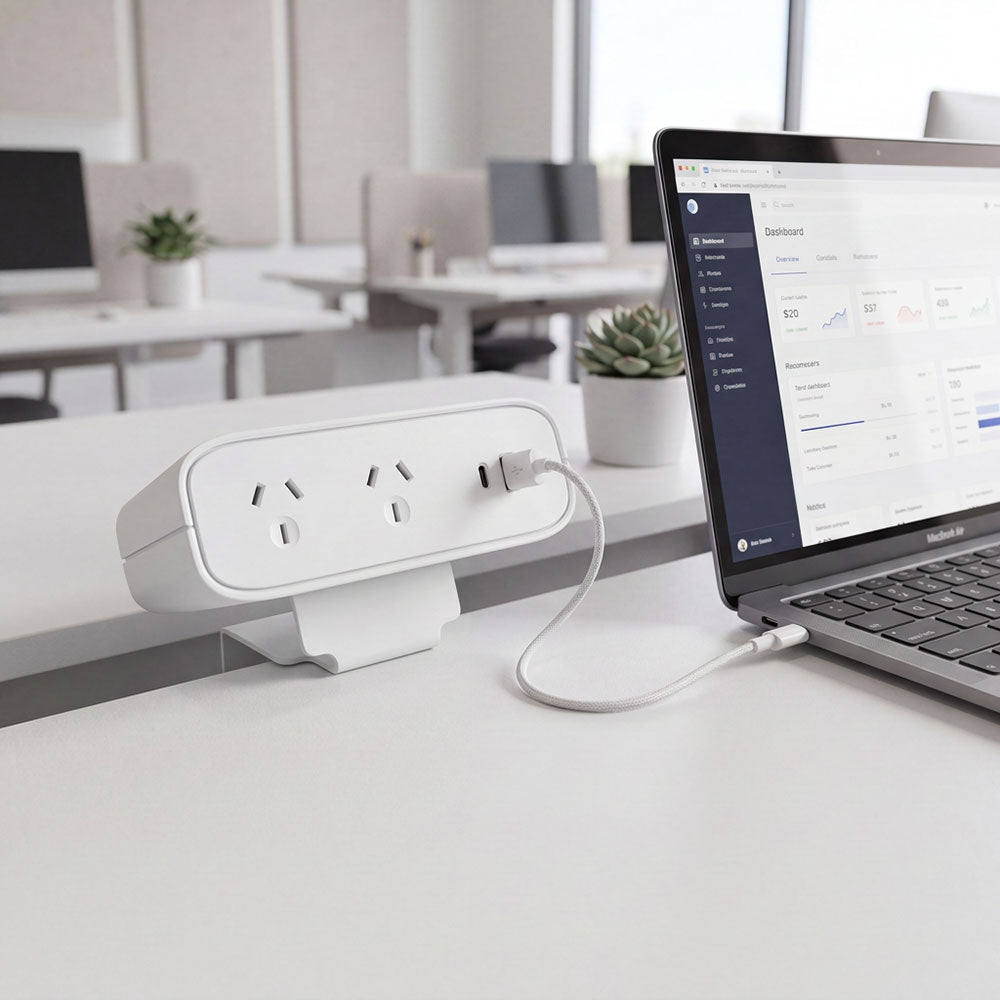 Desktop Power Board 2GP USB A &amp; C with soft wiring connector