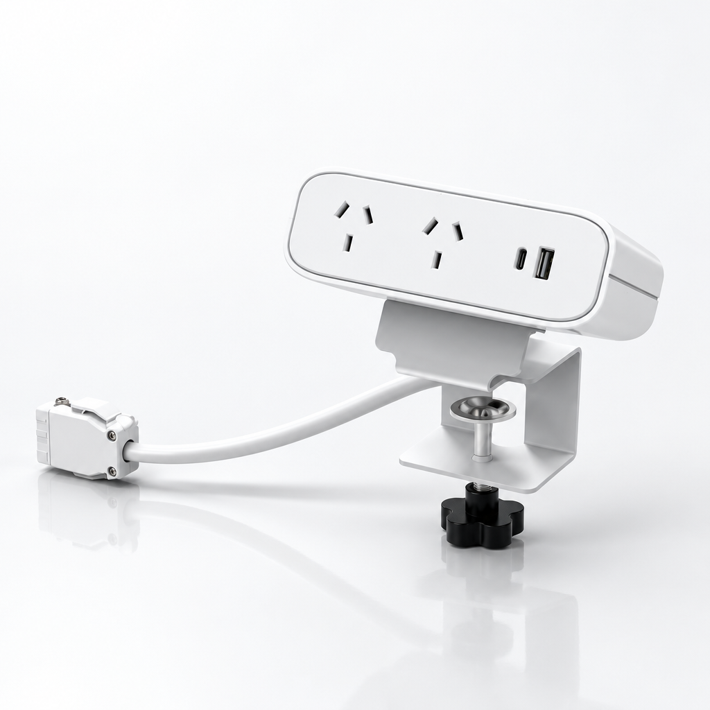 Desktop Power Board 2GP USB A &amp; C with soft wiring connector