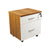 Arbor 1 Drawer and File drawer Mobile Pedestal American Walnut