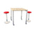 Oblique Meeting Table on Castors Soft Maple