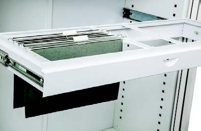 File Hanging Rail &amp; File Drawer Box for Tambour Cupboards